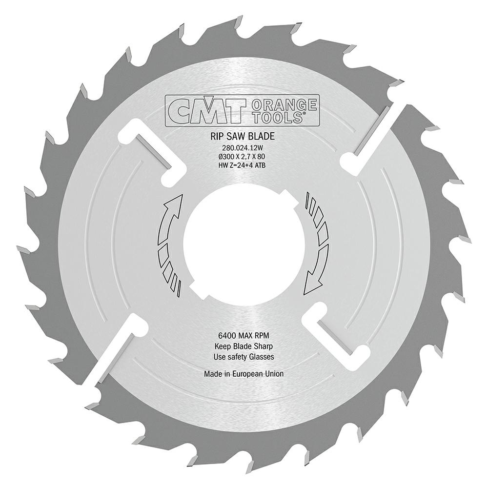 CMT - Industrial Rozmítací pilový kotouč s tenkým prořezem (D300x2,70 F80 Z24 WZ)