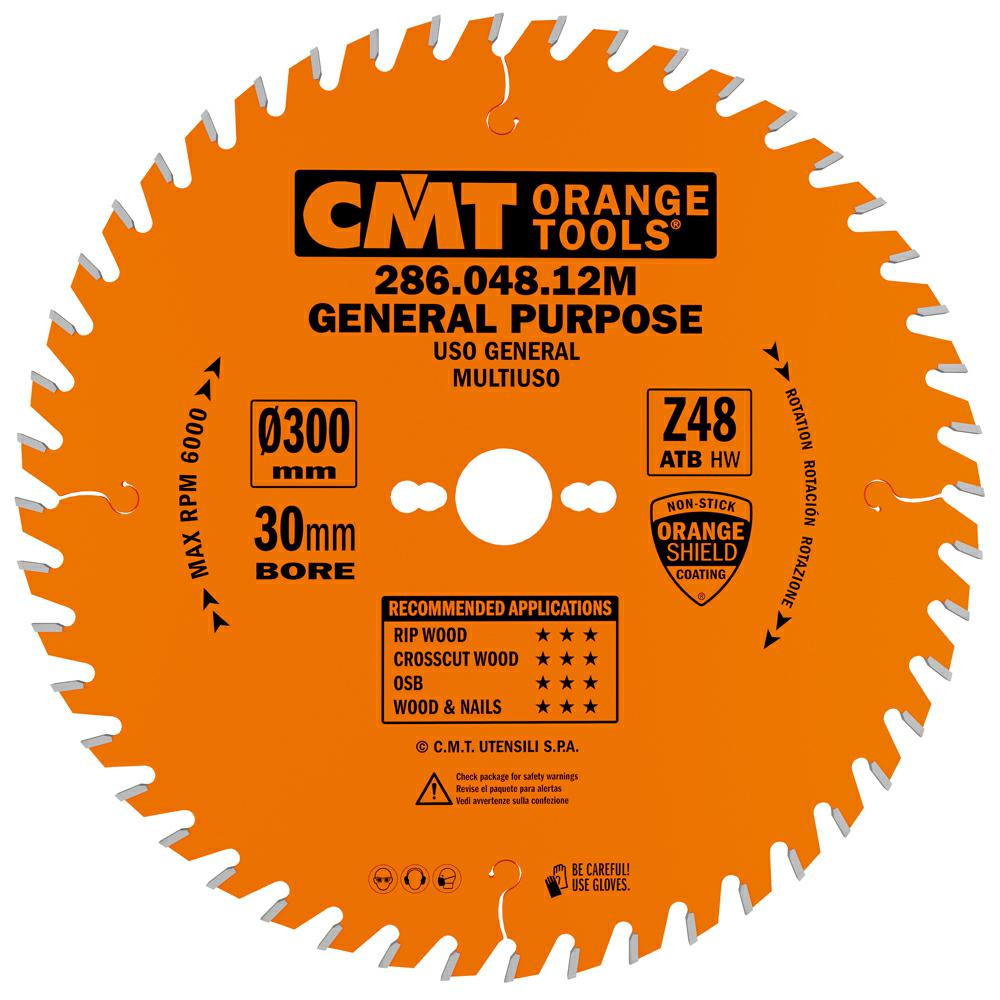 CMT - Industrial Stavební a demoliční pilový kotouč (D300x3,20 F30 Z48 WZ)