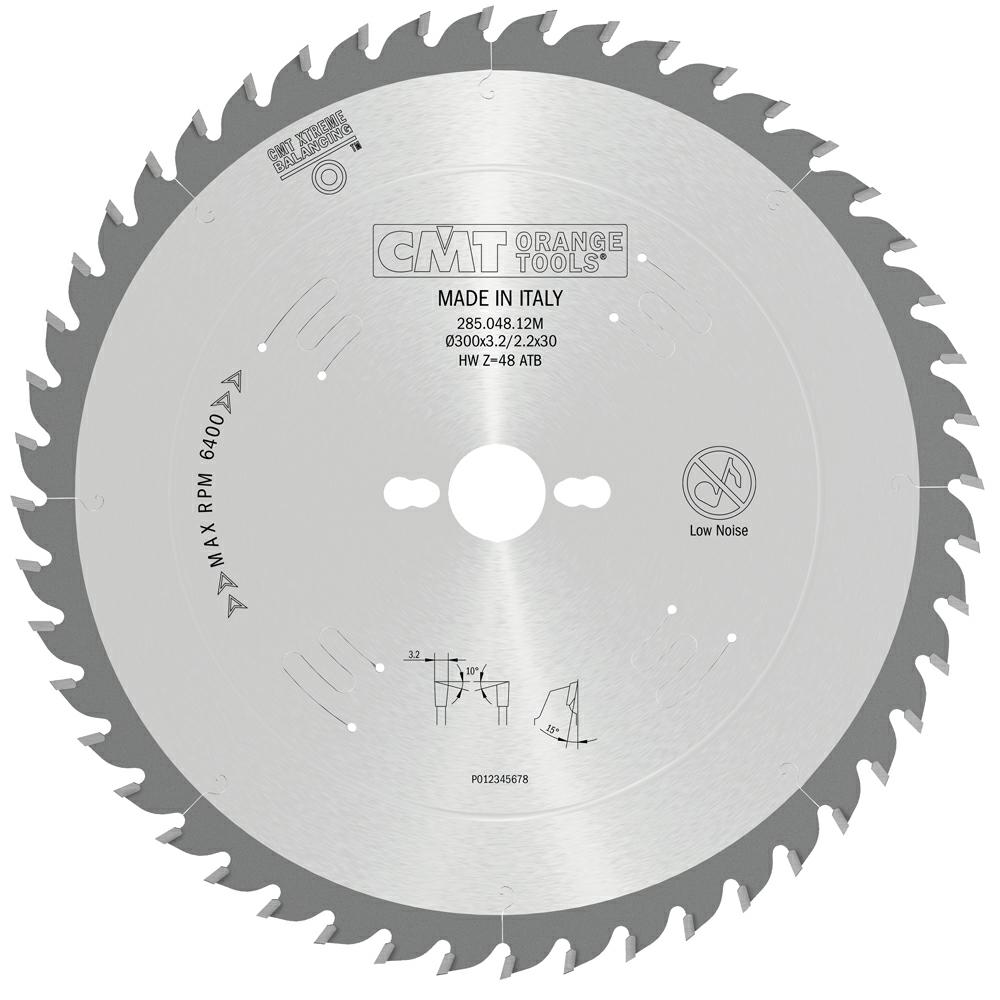 CMT - Chrome Shield Univerzální pilový kotouč na dřevo (D300x3,20 F30 Z48 WZ)