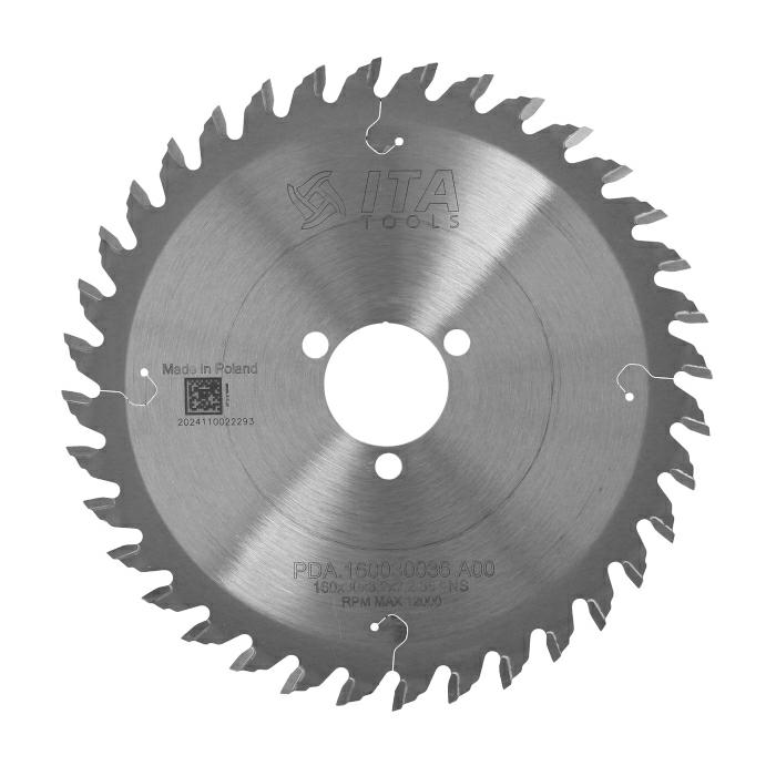 ITA PDA - Tvrdokovový pilový kotouč pro drážkování na CNC (D=160;F=30;Z=36;K/P=3,20/2,20)