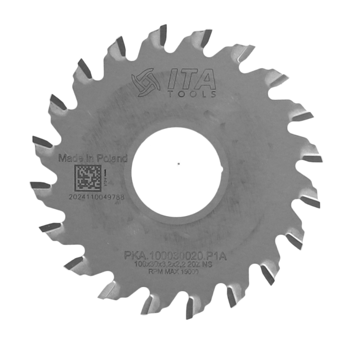 ITA PKA - Kapovací pilový kotouč pro olepovačky hran (D=100;F=30;Z=20;K/P=3,20/2,20)
