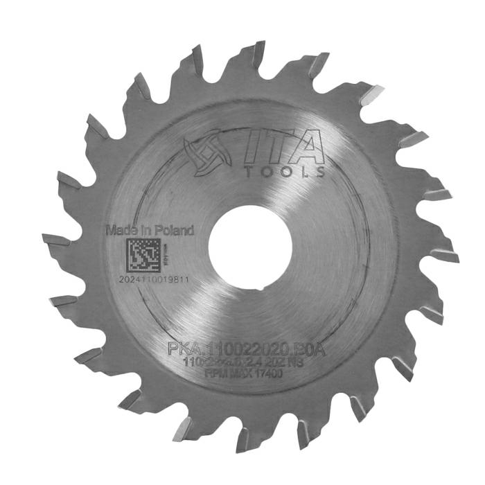 ITA PKA - Kapovací pilový kotouč pro olepovačky hran (D=110;F=22;Z=20;K/P=3,60/2,40)
