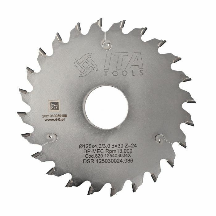ITA DSN/DSR - Diamantový pilový kotouč pro drážkování masivu (D=120;F=30;Z=24;K/P=4,00/3)