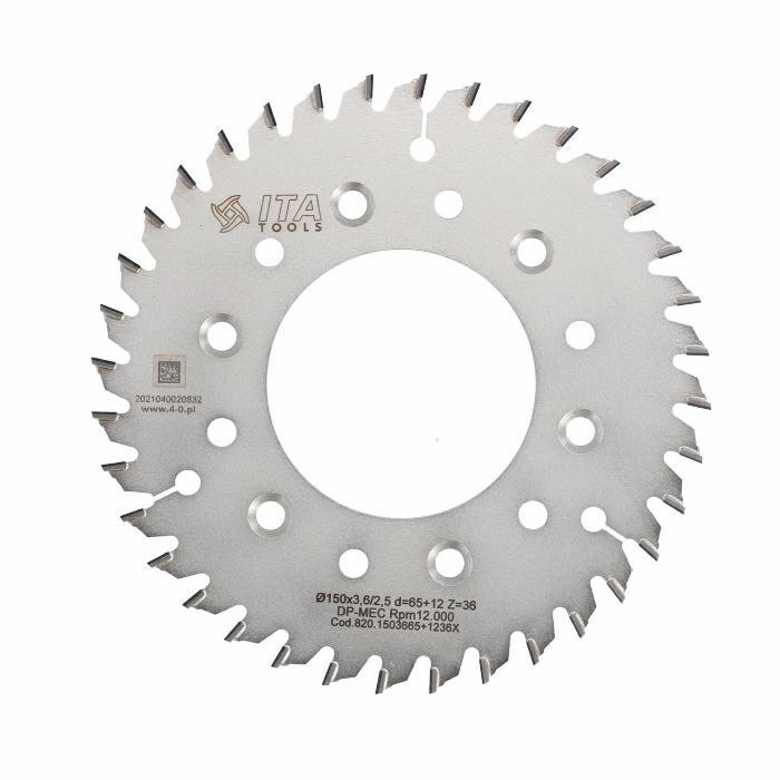 ITA DSN/DSR - Diamantový pilový kotouč pro drážkování masivu (D=150;F=65;Z=36;K/P=3,60/2,50)
