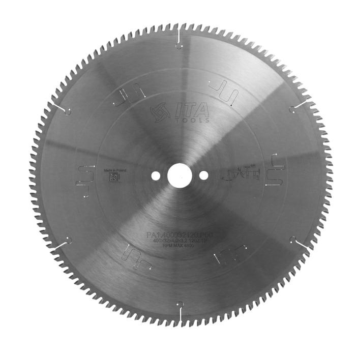 ITA PA1 - Pilový kotouč na neželezné kovy a plast (D=400;F=32;Z=120;K/P=4,00/3,20)