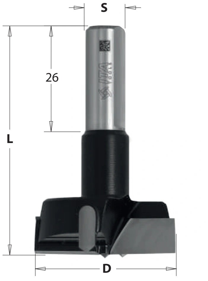 ITA - Sukovník pro strojní vrtání Xtreme (D=35;L=57,50;S=10;TYP=Neprůchozí; RH)