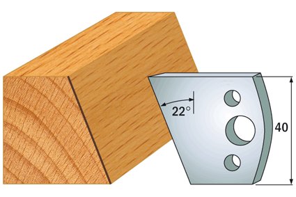 CMT Profil 001 – pár profilových nožů - 2 ks (40x4 mm; SP)