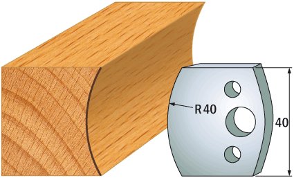 CMT Profil 087 – pár profilových nožů - 2 ks (40x4 mm; SP)