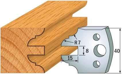 CMT Profil 099 – pár profilových nožů - 2 ks (40x4 mm; SP)