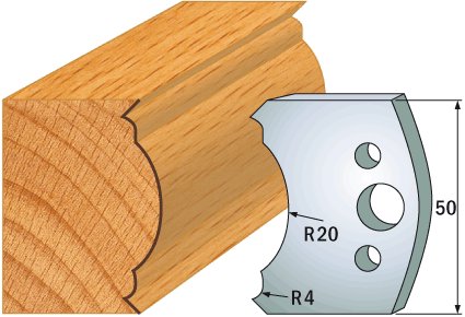 CMT Profil 507 – pár profilových nožů - 2 ks (50x4 mm; SP)