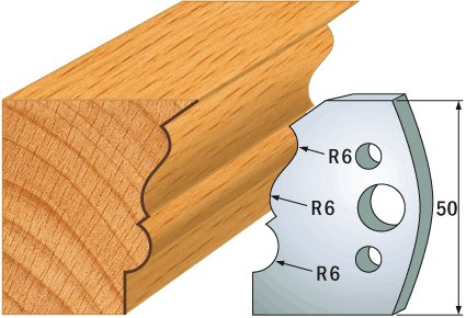 CMT Profil 509 – pár profilových nožů - 2 ks (50x4 mm; SP)