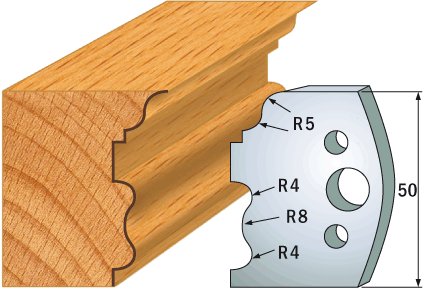 CMT Profil 515 – pár profilových nožů - 2 ks (50x4 mm; SP)