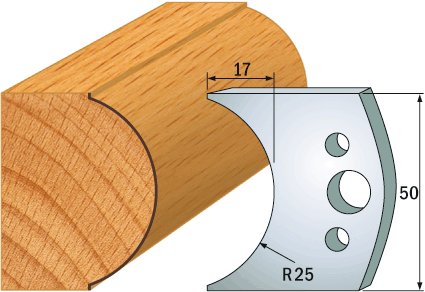 CMT Profil 546 – pár profilových nožů - 2 ks (50x4 mm; SP)